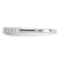 14K White Gold 0.25 Carat Lab Grown Diamond VS SI+ G+ Complete Band view 4