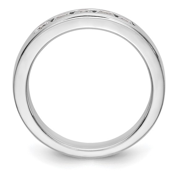 14k White Gold 5-Stone (Holds 5-2.9mm Round) Channel Band Mounting (Closed)