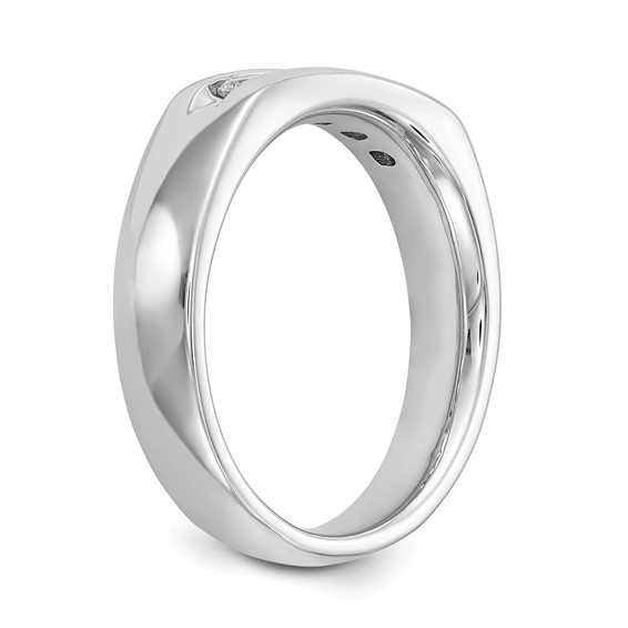 14K White Gold 5-Stone (Holds 5-2.5mm Round) Open Channel Band Mounting