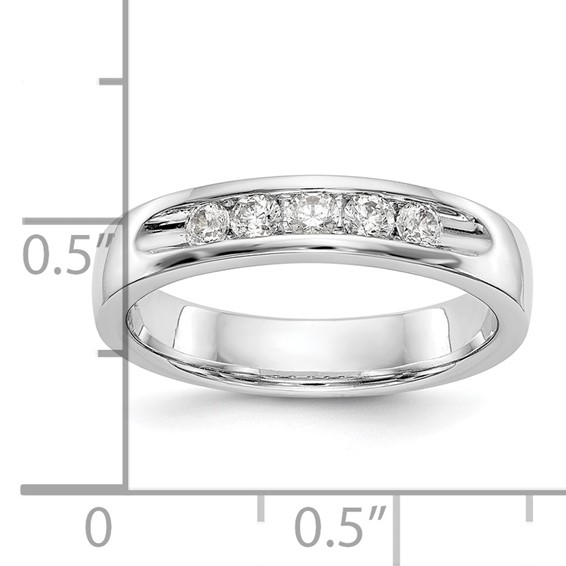 5-Stone Diamond Channel Bands