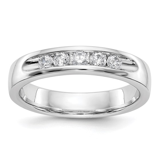 5-Stone Diamond Channel Bands