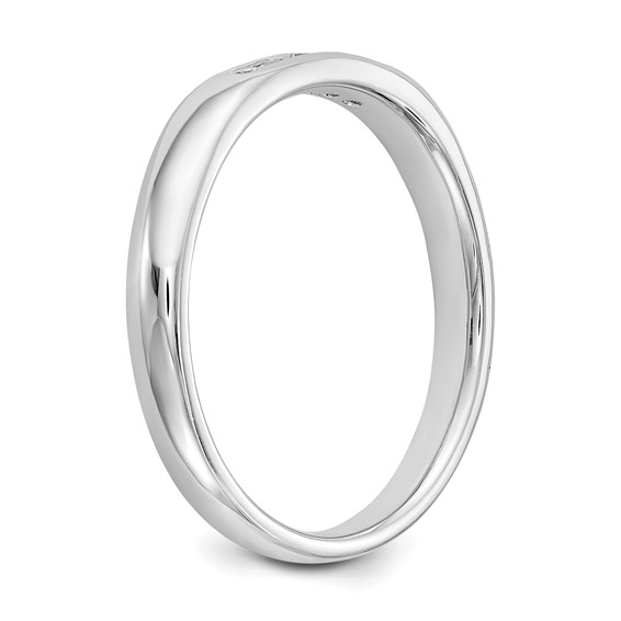 14K White Gold 5-Stone (Holds 5-1.6mm Round) Closed Channel Band Mounting
