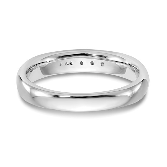 14K White Gold 5-Stone (Holds 5-1.9mm Round) Open Channel Band Mounting