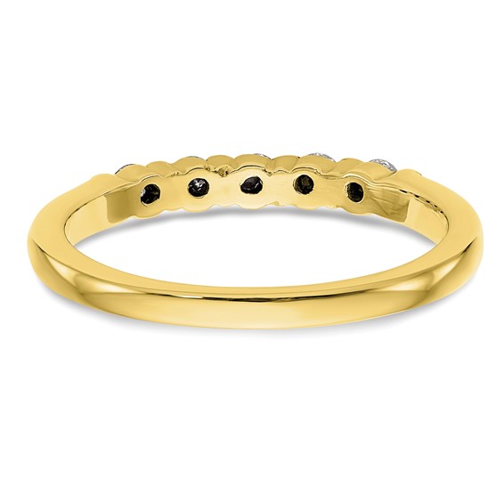 10K Yellow Gold 5-Stone Band Mounting