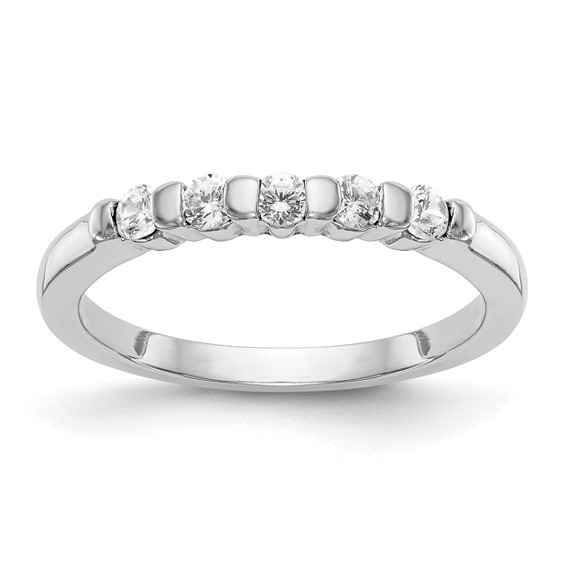 Diamond Gemstone Anniversary Bands