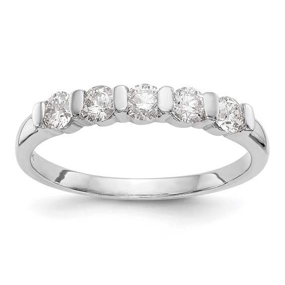 14k White Gold AA Diamond Anniversary Band