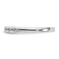 True Origin 14K White Gold 0.33 Carat Lab Grown Diamond VS+ F+ Complete Round Five Stone Ring view 3
