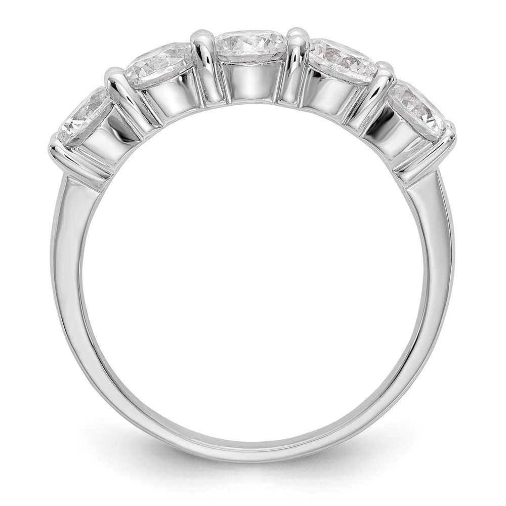 True Origin 14K White Gold 1 7/8 carat Lab Grown Diamond VS  D E F  Complete Five Stone Ring (RM3286B-165-WLD)