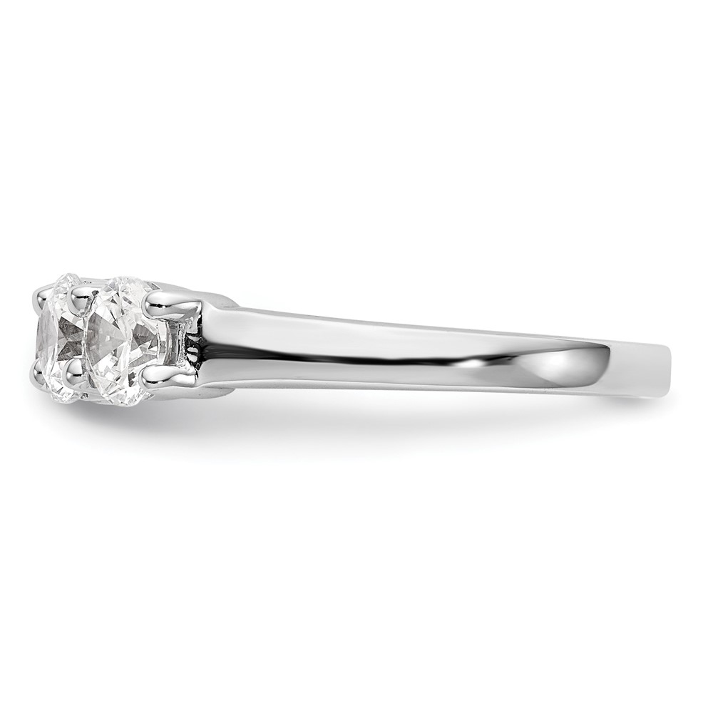 True Origin 14K White Gold 1 7/8 carat Lab Grown Diamond VS  D E F  Complete Five Stone Ring (RM3286B-165-WLD)