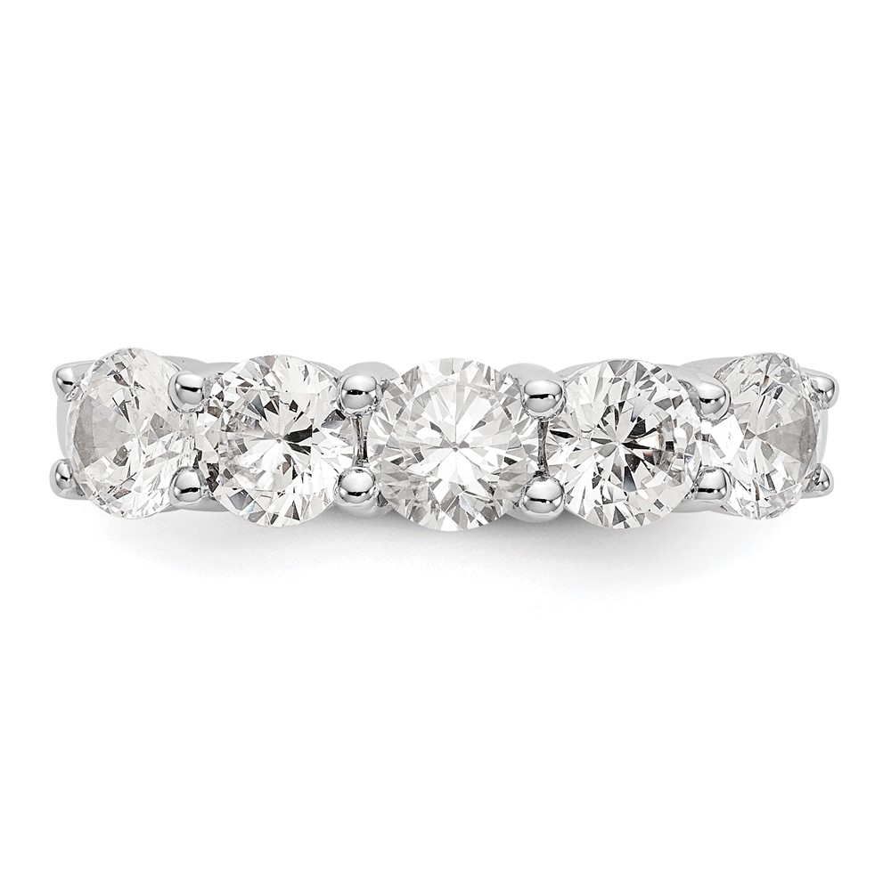 True Origin 14K White Gold 1 7/8 carat Lab Grown Diamond VS  D E F  Complete Five Stone Ring (RM3286B-165-WLD)