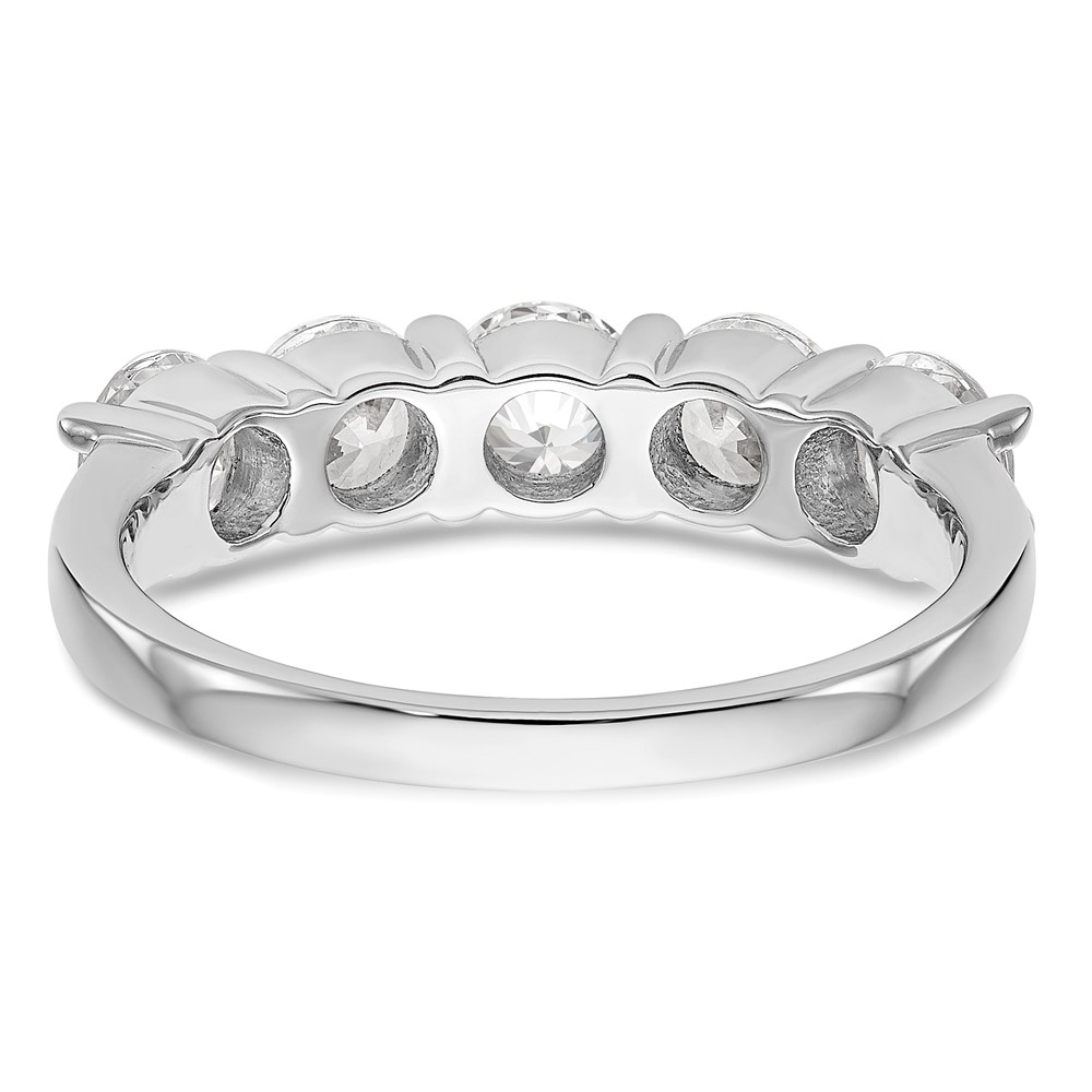 True Origin 14K White Gold 1 7/8 carat Lab Grown Diamond VS  D E F  Complete Five Stone Ring (RM3286B-165-WLD)