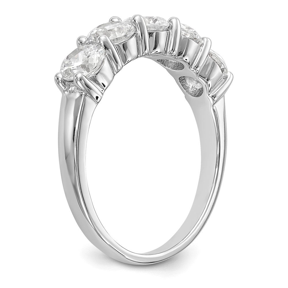 True Origin 14K White Gold 1 7/8 carat Lab Grown Diamond VS  D E F  Complete Five Stone Ring (RM3286B-165-WLD)