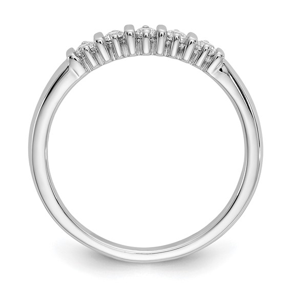 14K White Gold 5-Stone Prong-set (Holds 5-2.1mm Round) Diamond Band Mounting