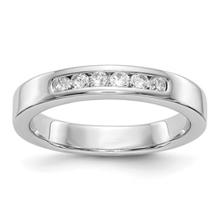 6-Stone Diamond Channel Bands