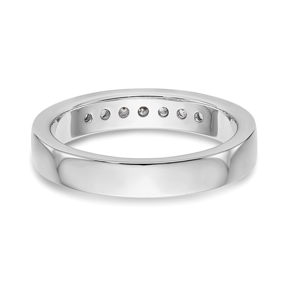 Platinum 7-Stone Diamond Channel Bands