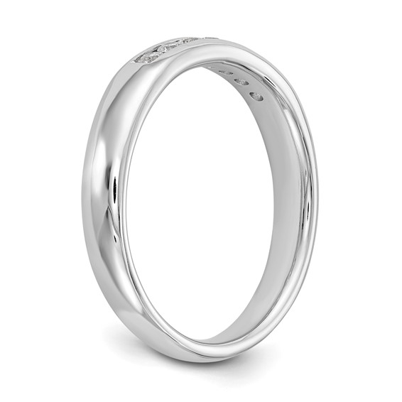 14K White Gold 7-Stone (Holds 7-1.9mm Round) Channel Band Mounting
