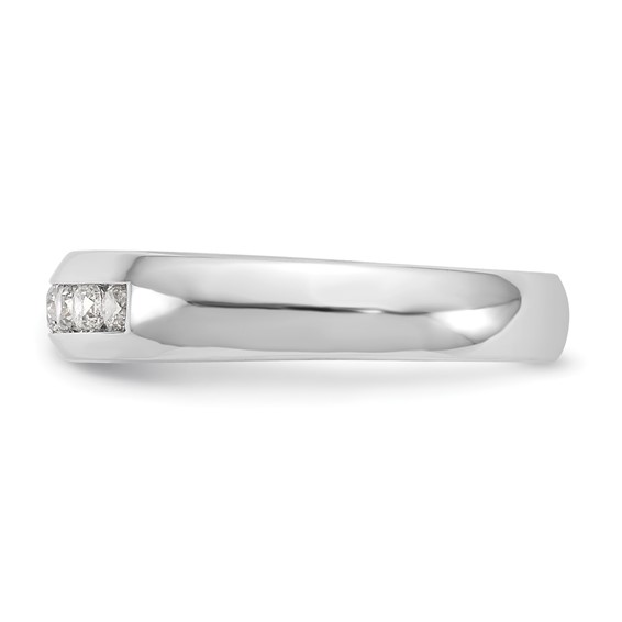 14K White Gold 7-Stone (Holds 7-2.3mm Round) Channel Band Mounting