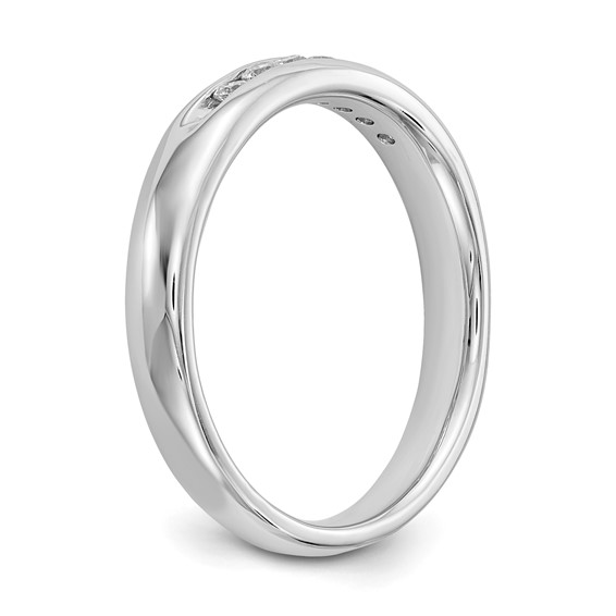14K White Gold 7-Stone (Holds 7-1.7mm Round) Channel Band Mounting