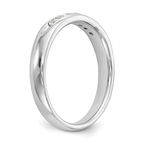 14K White Gold 7-Stone (Holds 7-1.9mm Round) Channel Band Mounting