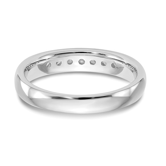 14K White Gold 7-Stone (Holds 7-2.1mm Round) Channel Band Mounting