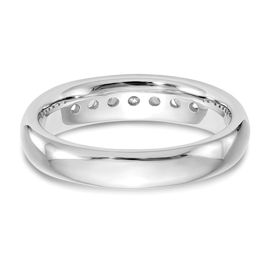 14K White Gold 7-Stone (Holds 7-2.2mm Round) Channel Band Mounting
