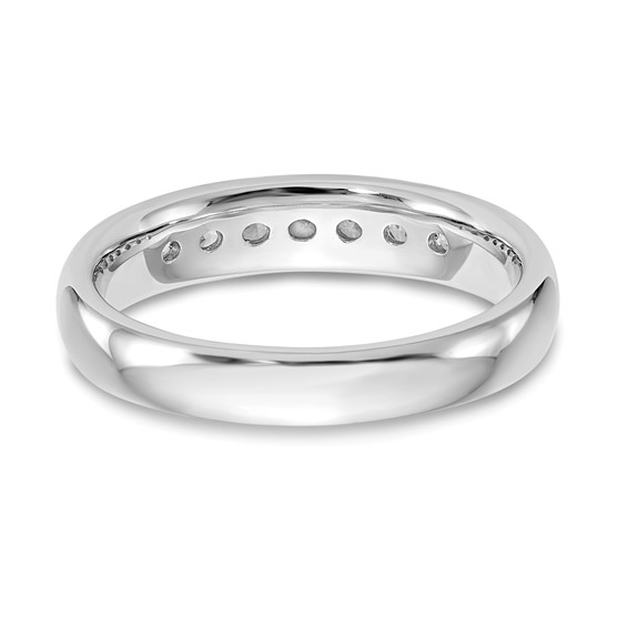 14K White Gold 7-Stone (Holds 7-2.3mm Round) Channel Band Mounting