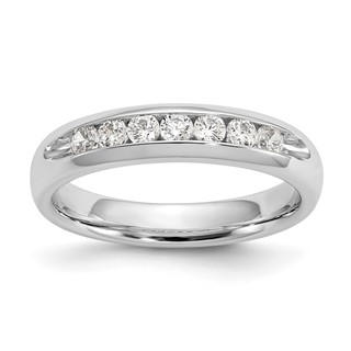 14K White Gold 7-Stone (Holds 7-2.3mm Round) Channel Band Mounting