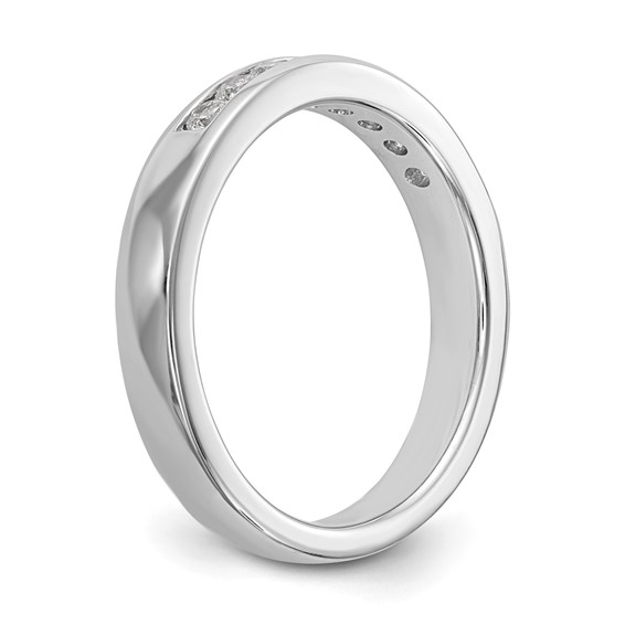 14k White Gold 8-Stone (Holds 8-2.1mm Round) Channel Band Mounting (Closed)