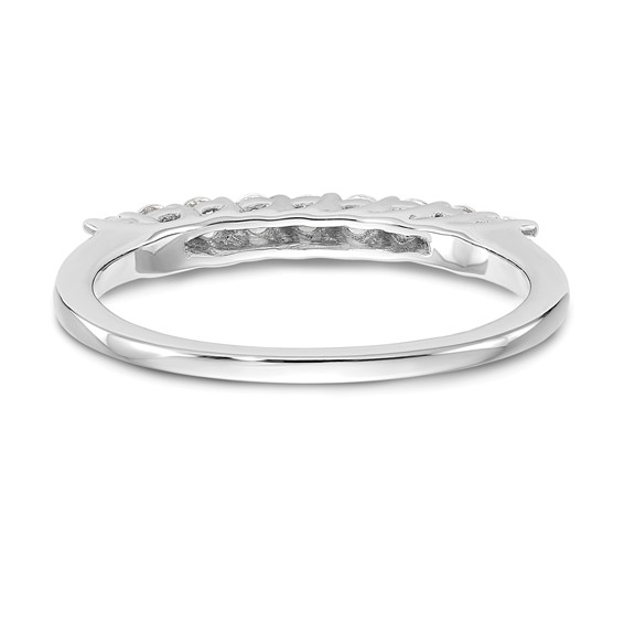 14K White Gold 9-Stone Shared Prong (Holds 9-2.0mm Round) Diamond Band Mounting