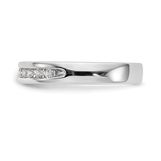 14k White Gold 9-Stone (Holds 9-1.9mm Round) Ladies Channel Band Mounting