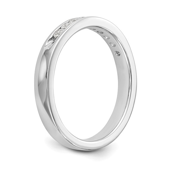 14k White Gold 9-Stone (Holds 9-2.0mm Round) Ladies Channel Band Mounting