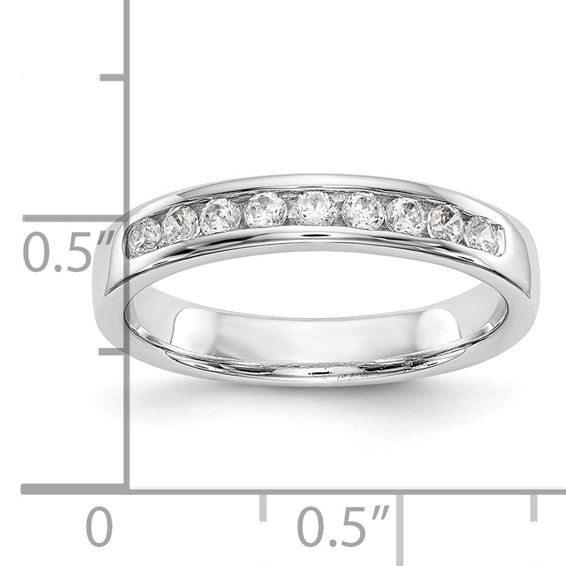 9-Stone Diamond Channel Bands