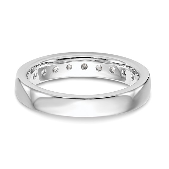14k White Gold 9-Stone (Holds 9-2.7mm Round) Channel Band Mounting (Closed)