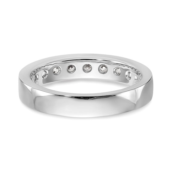 14k White Gold 9-Stone (Holds 9-3.0mm Round) Channel Band Mounting (Closed)