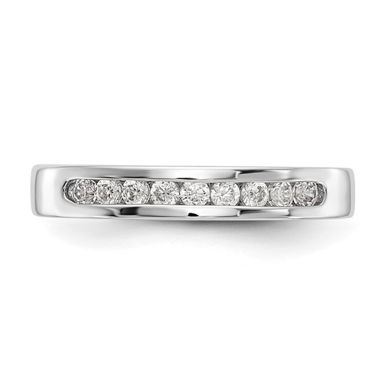 Platinum 9-Stone Diamond Channel Bands