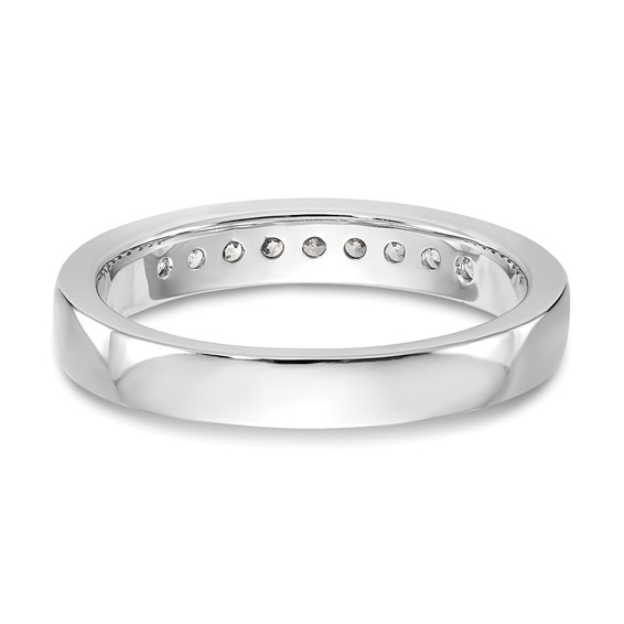 Platinum 9-Stone Diamond Channel Bands