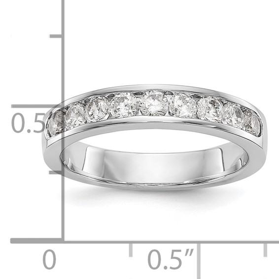 Platinum 9-Stone (Holds 9-2.7mm Round) Channel Band Mounting