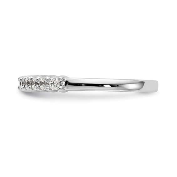 14K White Gold 10-Stone Diamond Bands