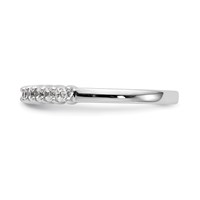 14K White Gold 1 Carat Lab Grown Diamond VS SI+ G+ Ten Stone Complete Fashion Band view 4