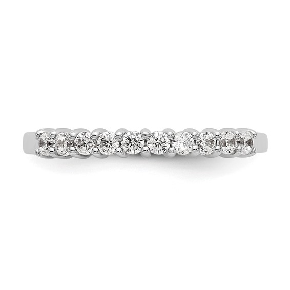 14K White Gold 10-Stone Diamond Bands