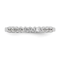 14K White Gold 1 Carat Lab Grown Diamond VS SI+ G+ Ten Stone Complete Fashion Band view 5