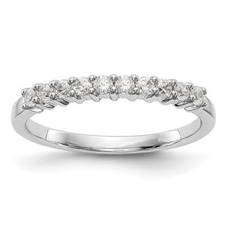 14K White Gold 10-Stone Diamond Bands