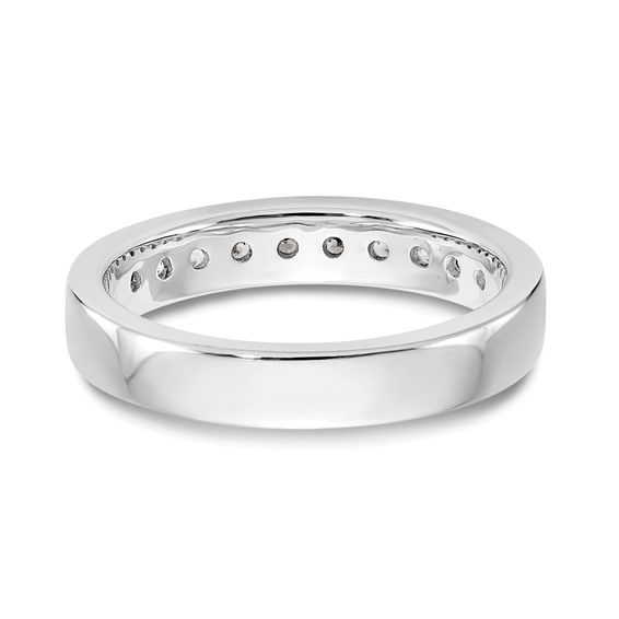 14k White Gold 10-Stone (Holds 10-2.0mm Round) Ladies Channel Band Mounting