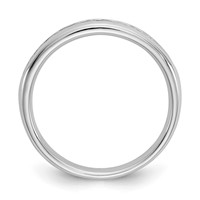 14K White Gold 0.25 Carat Lab Grown Diamond VS SI+ G+ Eleven Stone Complete Channel Set Band view 3