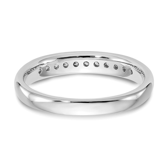 14K White Gold 11-Stone (Holds 11-1.6mm Round) Channel Band Mounting
