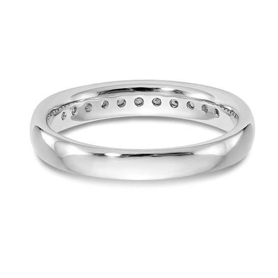 14K White Gold 11-Stone (Holds 11-1.7mm Round) Channel Band Mounting