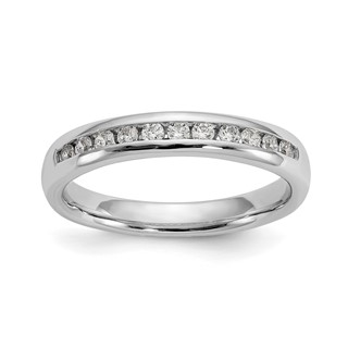 14K White Gold 11-Stone (Holds 11-1.7mm Round) Channel Band Mounting