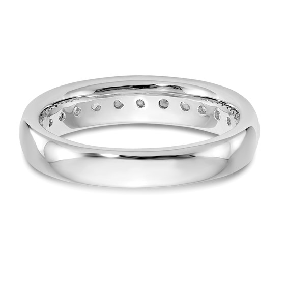 14K White Gold 11-Stone (Holds 11-2.1mm Round) Channel Band Mounting
