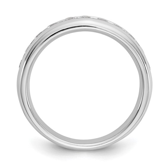 14K White Gold 11-Stone (Holds 11-2.3mm Round) Channel Band Mounting