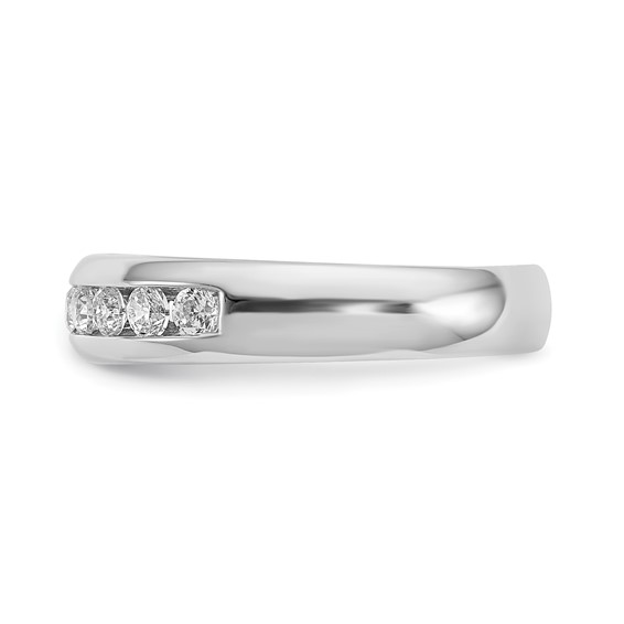 14K White Gold 11-Stone (Holds 11-2.3mm Round) Channel Band Mounting